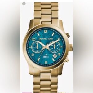 Michael Kors watch hunger stop gold tone watch